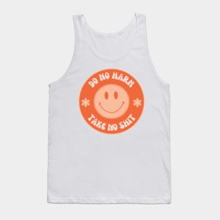 Orange Do No Harm Take No Shit Tank Top